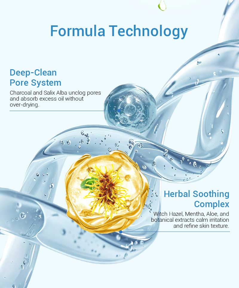 private label men oil control cleanser